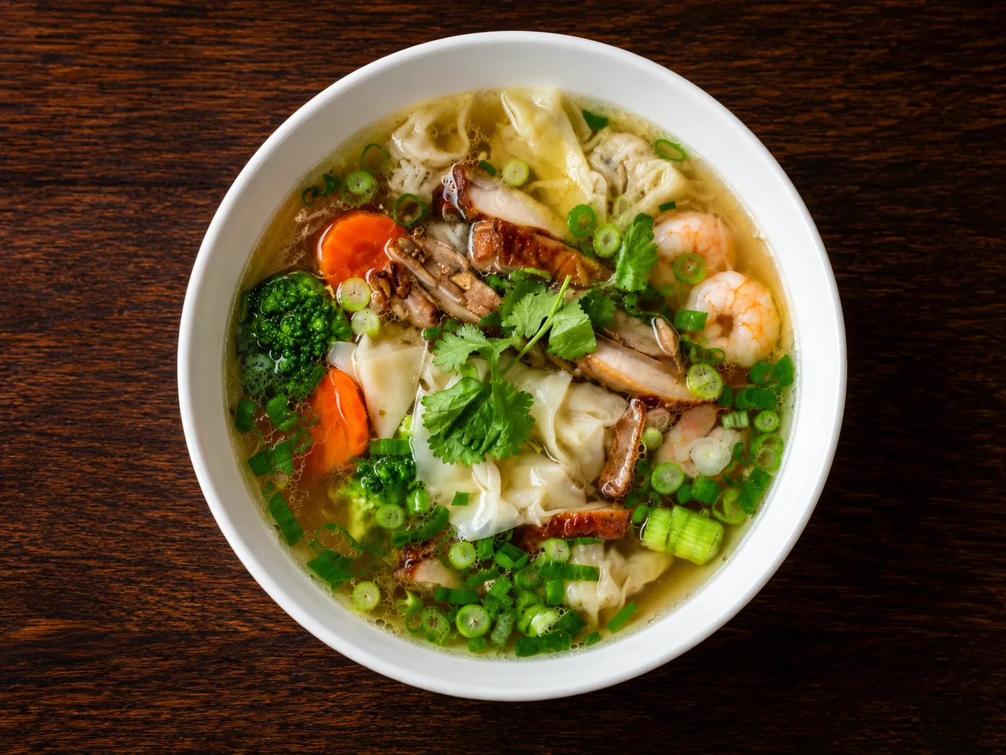 Vietnamese Wonton Noodle Soup at Dak Land Restaurant - fresh Vietnamese food
